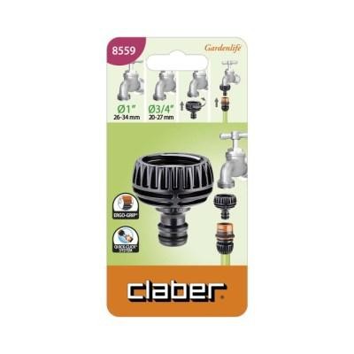 Claber universal tap connector with 3/4 -1 thread cod. 8559