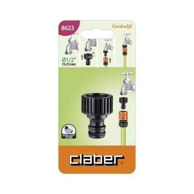 Raccord Claber 1/2 robinet Code 8623