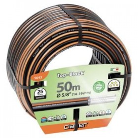 Claber anti-twist braided hose 50 meters top black 5/8 cod. 9043