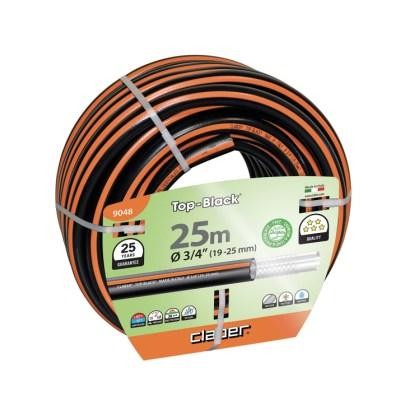 Claber anti-twist wired hose 25 meters top black 3/4 cod. 9048