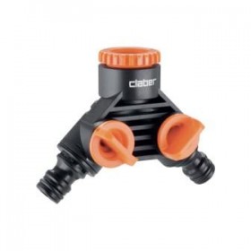 Claber double outlet tap connector Cod. 91045