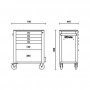 Beta chest of drawers tool trolley with 6 drawers RSC24/6