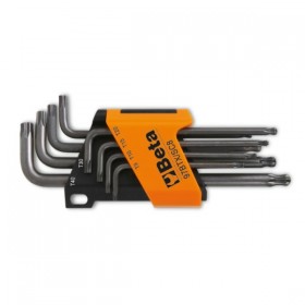 Beta set of 8 offset key wrenches with ball end for Torx screws