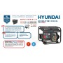 Hyundai Diesel Generator 6KW 456CC full power cod. 65213