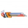 Beta 9 colored hex keys with a ball end 96BP-CL/SC9