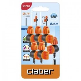 Claber 180° adjustable micro-sprinkler blister of 5 pieces cod. 91248
