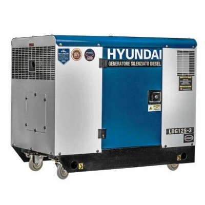 Hyundai diesel generator 11KW 954CC with fullpower AVR LDG12S-3 cod. 65238