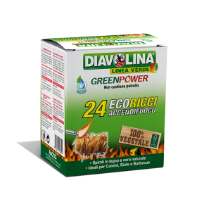 Diavolina eco-ricci ökologische Feueranzünder 24 Stk.