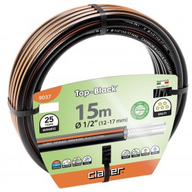 Claber anti-twist braided hose 15 meters top black 1/2 cod. 9037