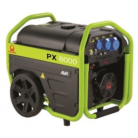 Generador de gasolina monofásico Pramac PX8000 de 4,5 kW con AVR
