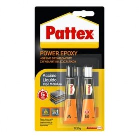 Pattex Power Epoxy Liquid steel 35g syringe code 1479397