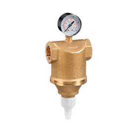 Acqua patent manual cleaning filter with pressure gauge 1/2" F Bravocalor