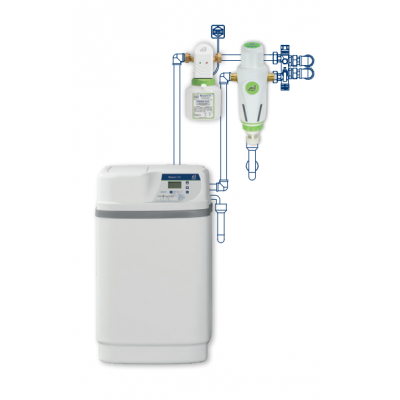 Water patents start plus package with 11 liter pump softener filter and anticorrosive