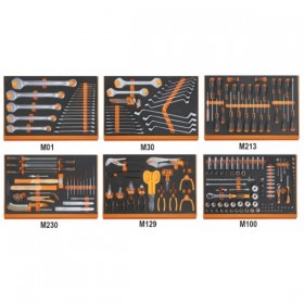Beta assortment of 214 tools in soft tray 5988VU/M