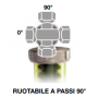 Euroacque dosatore proporzionale con by pass attacchi orientabili mod. D/BLU/R