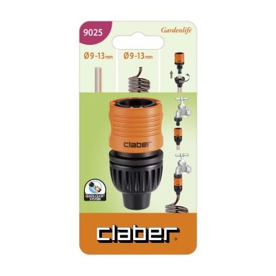 Claber automatic fitting for 9-13 mm hose cod. 9025