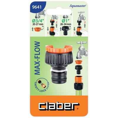 Claber 1 multi-thread socket and 3/4 reduction cod. 9641