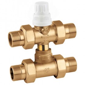 Caleffi 3-way zone valve with by-pass tee 1 cod. 678060