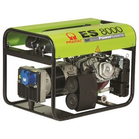 Generador de gasolina monofásico Pramac ES8000 de 5,5 kW con AVR