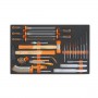 Bandeja blanda Beta con herramientas de percusión - Limas - Corte M230