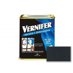 Vernifer antiruggine e vernice grigio scuro brillante 750 ml cod. 4876