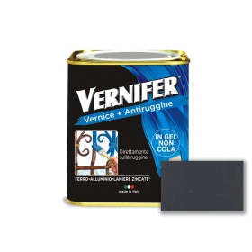 Vernifer antiruggine e vernice grigio ferro satinato 750 ml cod. 4885