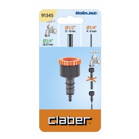 Raccord Claber pour tuyau fileté 1/2 - 1/4 cod. 91345