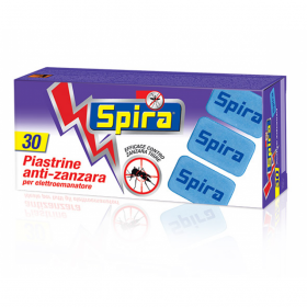 SPIRA Anti-muggenplaten voor elektrische diffuser, verpakking van 30 stuks.