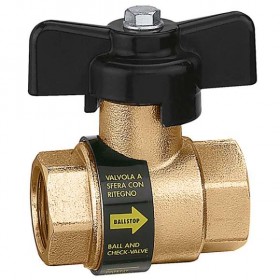 Caleffi BALLSTOP - Ball valve with built-in check valve. 3230 Series