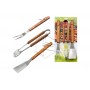 Ompagrill barbecue set 3 stainless steel tools cod. 78924