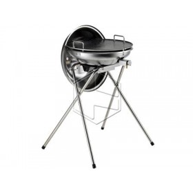 Ompagrill stainless steel gas barbecue with lid cod. 90632