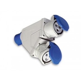 Fantom Adapter CEE Blue 2 Sockets