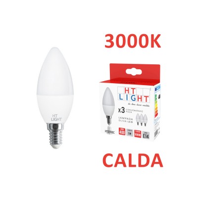 Alcapower box 3 pcs olive led bulb 230 5W E14 3000K