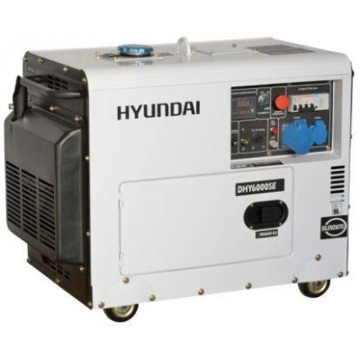 Hyundai generatore diesel 5.3KW AVR silenziato DHY6000SE cod.65231