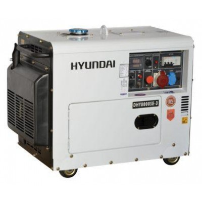 Générateur diesel Hyundai DHY8000SE3 avec AVR silencieux