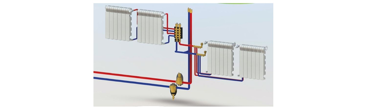 Separation of impurities and air vent