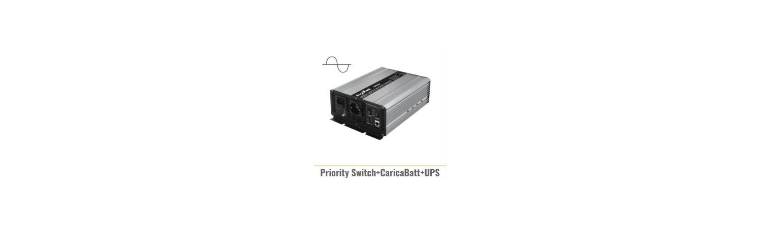 Inverter DC - AC Priority Switch+Laddare+UPS