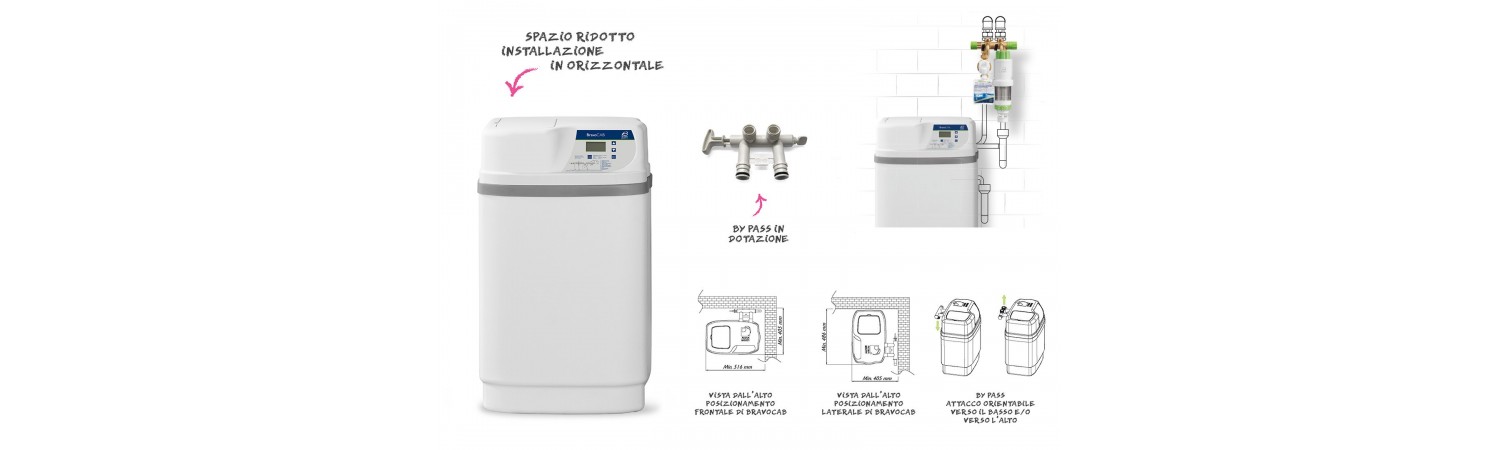 Acqua Brevetti cabinet and double body water softeners