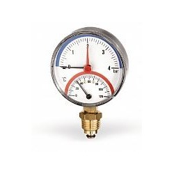 Watts-Manometer und Thermometer