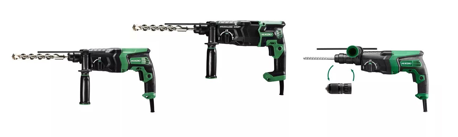 Hikoki corded electric hammer drills