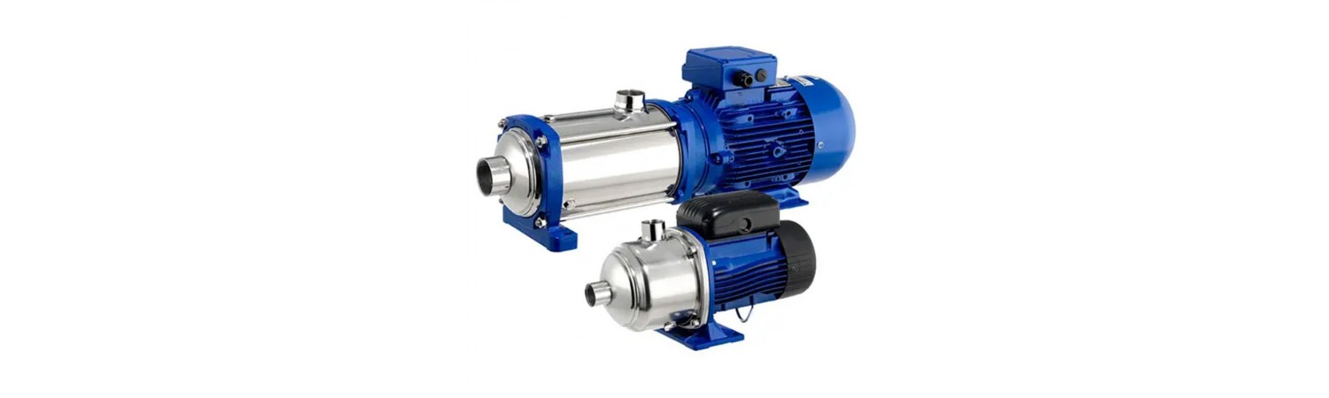 Multistage horizontal centrifugal electric pumps