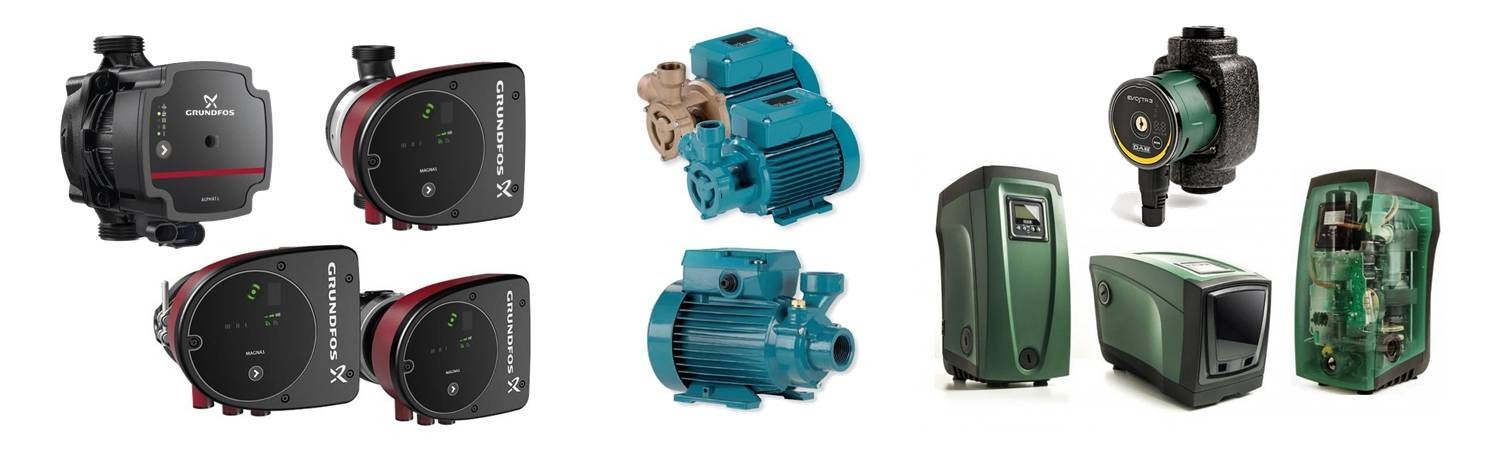 Circulators and pumps for systems